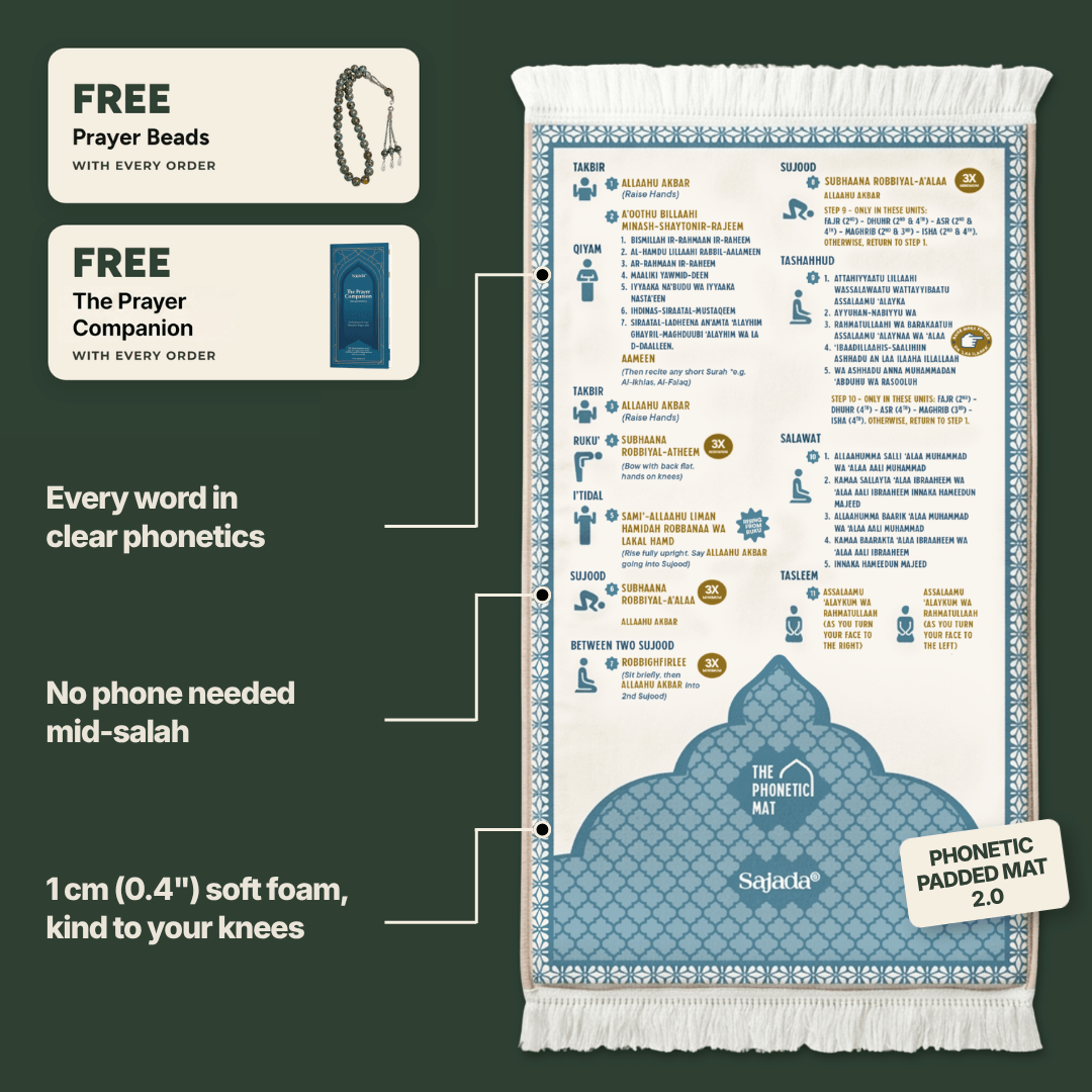Step-by-Step Phonetic Padded Prayer Mat