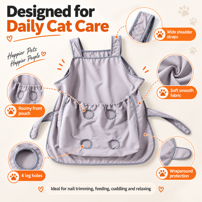 Hot sales🔥Cat Holding Apron with Paw Openings