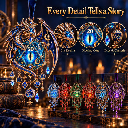 Glow Dragon Wind Chime – Illuminated Fantasy Hanging Decor with 6 Dragon Designs