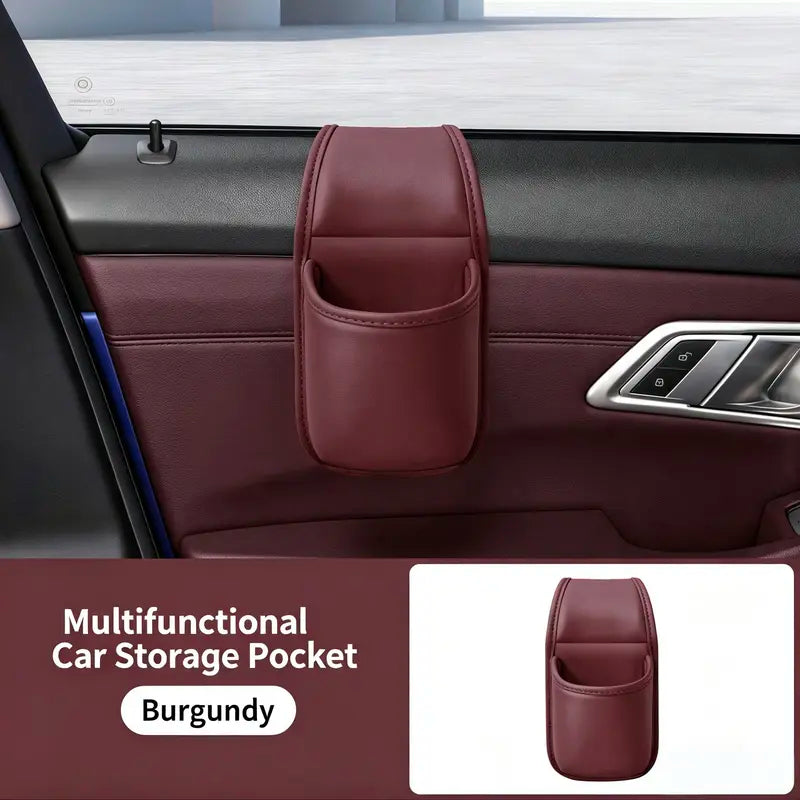 ? Car Phone Storage Pocket – Slim Organizer for Phones, Keys & Cards