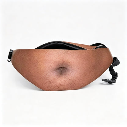 😂 HOT SALE | Funny Dad Bod Belly Fanny Pack – Fake Beer Belly Waist Bag with Real Storage for Parties & Gifts