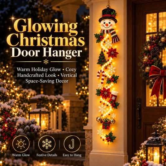 Hot sales🔥Glowing Christmas Door Hanger