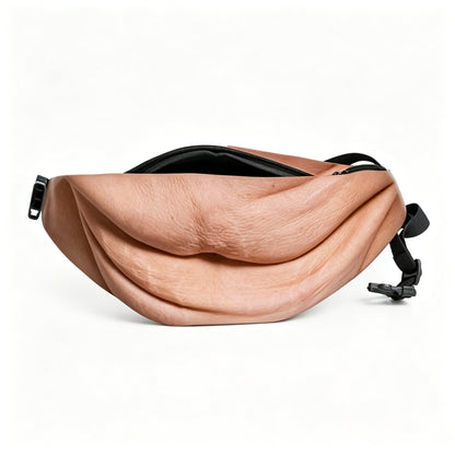 😂 HOT SALE | Funny Dad Bod Belly Fanny Pack – Fake Beer Belly Waist Bag with Real Storage for Parties & Gifts