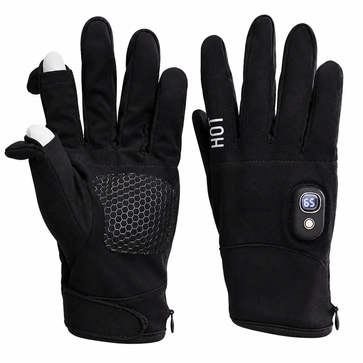 🔥 Rechargeable Heated Winter Gloves – Adjustable Warmth, Touchscreen & Outdoor Grip