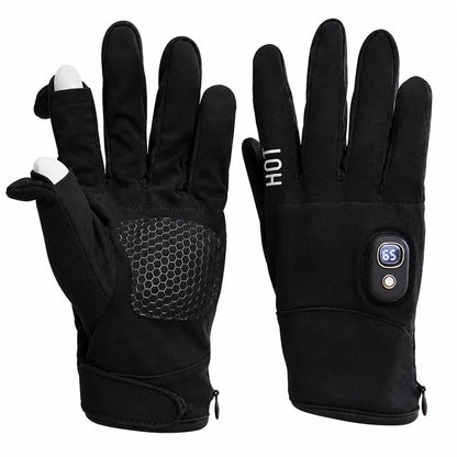 🔥 Rechargeable Heated Winter Gloves – Adjustable Warmth, Touchscreen & Outdoor Grip