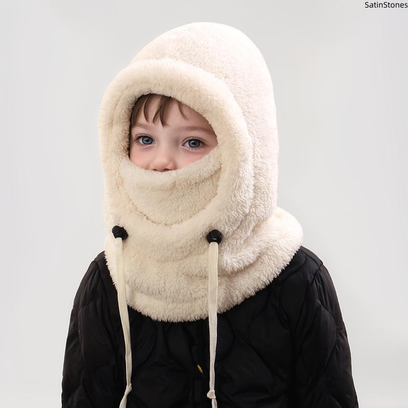 Kids Fleece Balaclava & Neck Warmer – Cozy Winter Hood for Ages 3–10