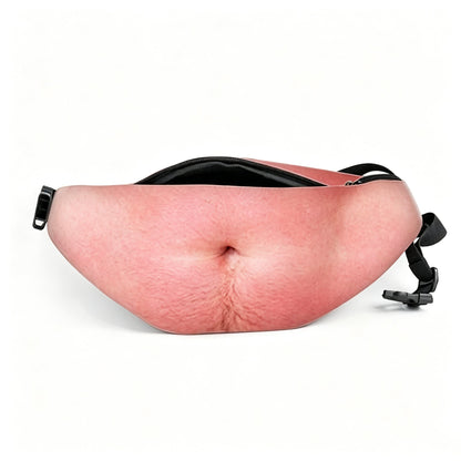 😂 HOT SALE | Funny Dad Bod Belly Fanny Pack – Fake Beer Belly Waist Bag with Real Storage for Parties & Gifts