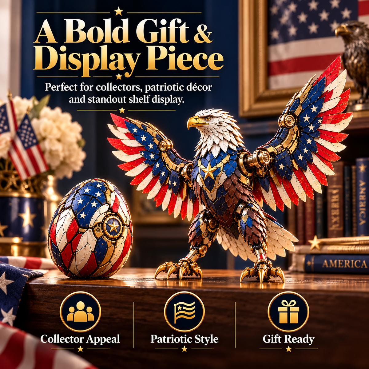 Stars & Stripes Eagle Transforming Egg