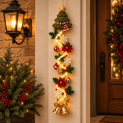 Hot sales🔥Glowing Christmas Door Hanger