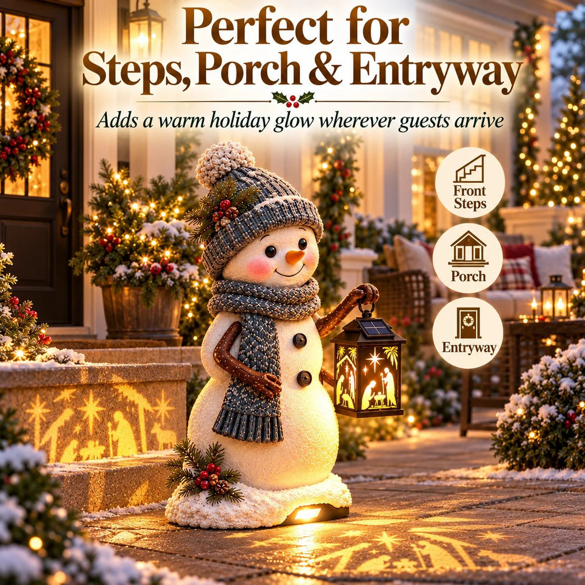 ✨ Solar Christmas Step Lights | 5 Festive Character Styles