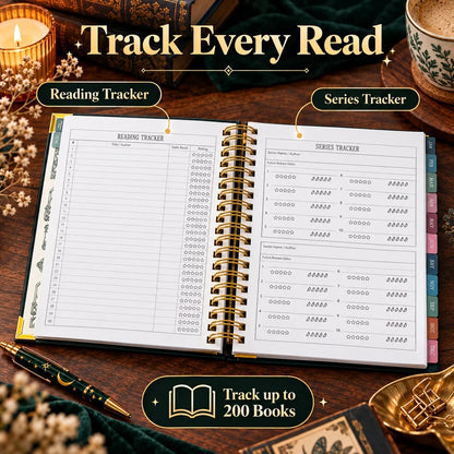 Midnight Study Hardcover Reading Planner for Book Lovers🌟Buy 2 Free Shipping