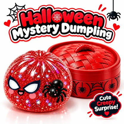 Halloween Spider Squishy Dumpling Toy – 3.35-Inch Slow-Rise Sensory Fidget