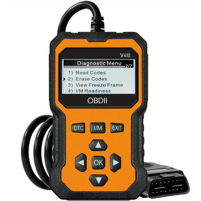 OBDII Car Diagnostic Scanner – Engine Code Reader with Live Data, I/M Readiness & Voltage Test