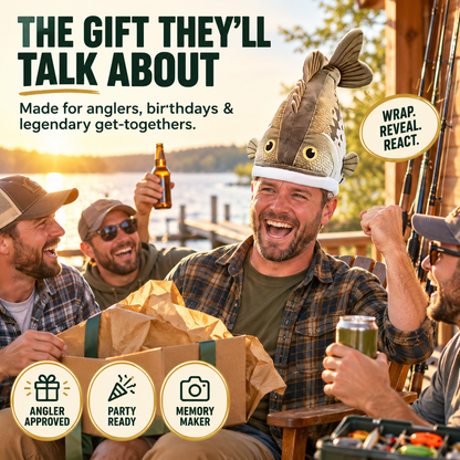 🔥Last day 50% OFF🐟 3D Fish-Shaped Novelty Hat — Funny Fishing Gift for Anglers, Lake Days & Parties