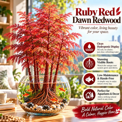 🌿 Hydroponic Dawn Redwood Starter – Grow Your Own Mini Tree💧