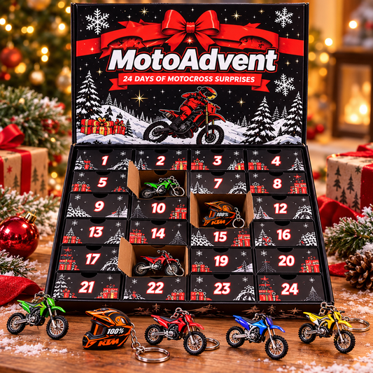 🏍️ Motocross Advent Calendar 2026 🎄 24 Days of Dirt Bike Surprises 🏁 Christmas Gift for Racing Fans 🎁