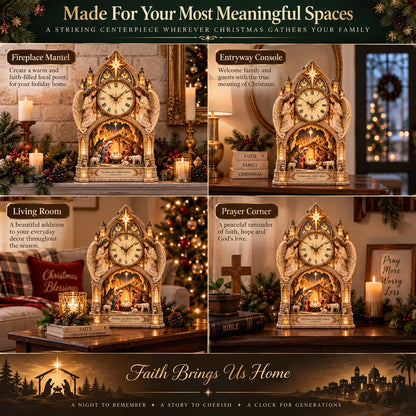 🔥Last Day 49% OFF🌟Bethlehem Cathedral Nativity Clock⏰