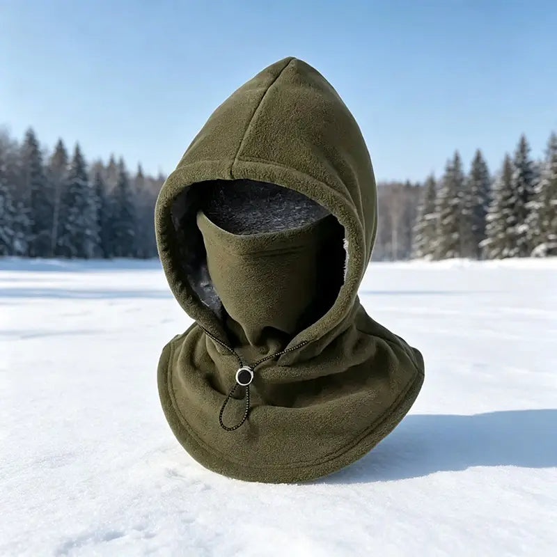 🥶 Fleece Balaclava Hood – Full Face & Neck Winter Protection Unisex Hood For Men & Women