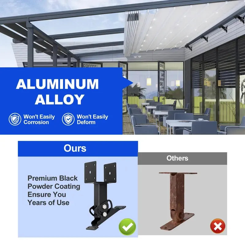 Adjustable Angle Pergola Roof Riser Brackets 🏗️