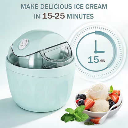 🍨 Mini Homemade Ice Cream Maker-Personal Frozen Dessert Machine