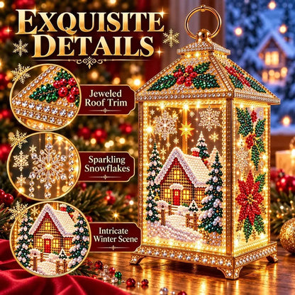 DIY Light-Up Diamond Art Lantern