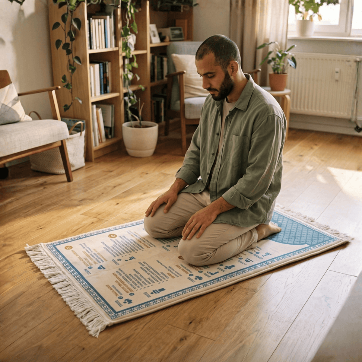 Step-by-Step Phonetic Padded Prayer Mat