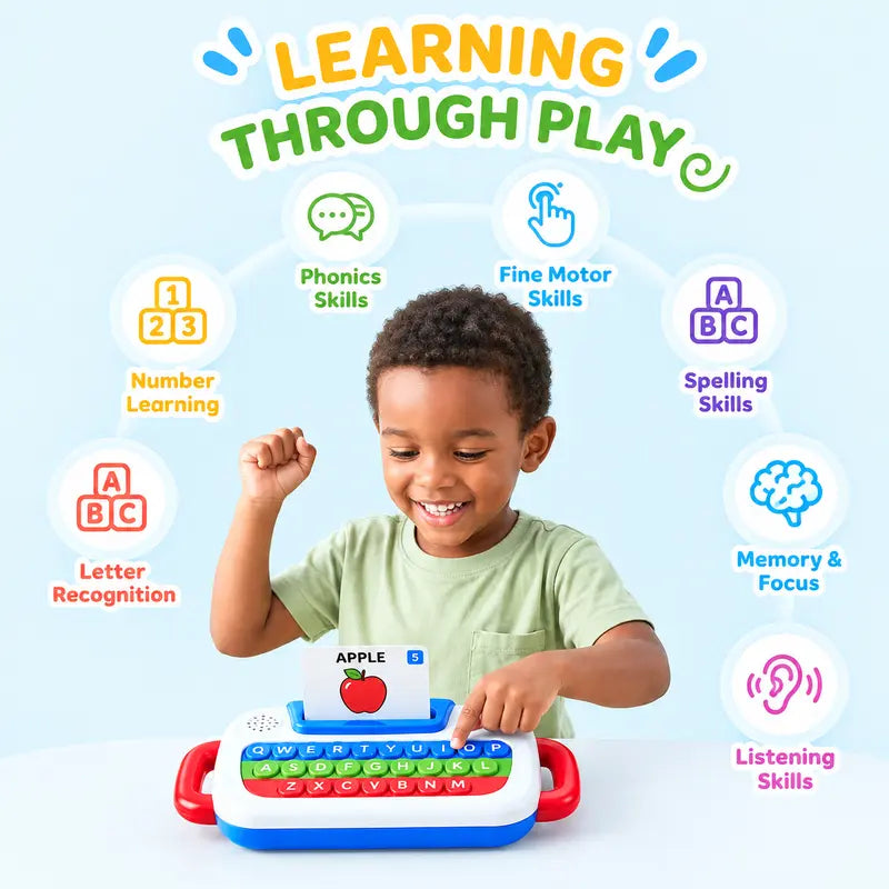🔥Last Day 50% OFF – 🌈 3-in-1 Interactive Learning Keyboard for Kids ✨ Light-Up Pop It Educational Toy