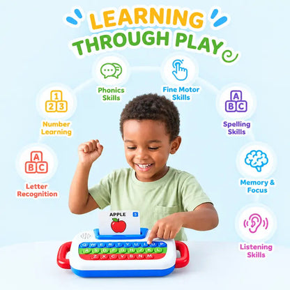 🔥Last Day 50% OFF – 🌈 3-in-1 Interactive Learning Keyboard for Kids ✨ Light-Up Pop It Educational Toy
