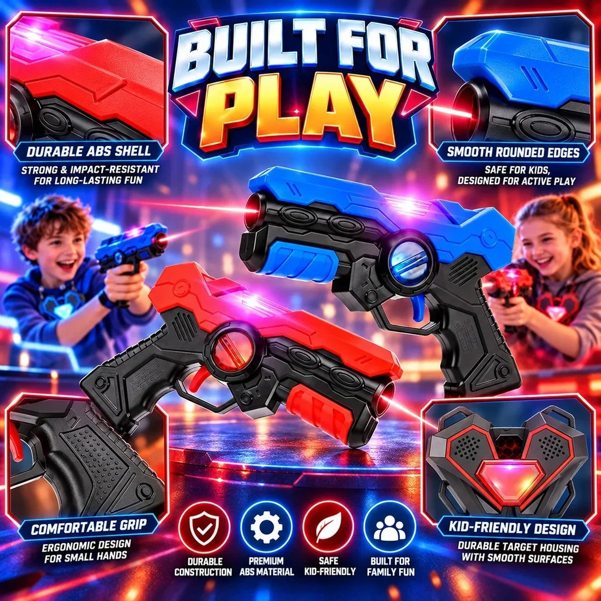 🚀 Laser Battle Gun Set — Bring the Ultimate Battle Experience Home!