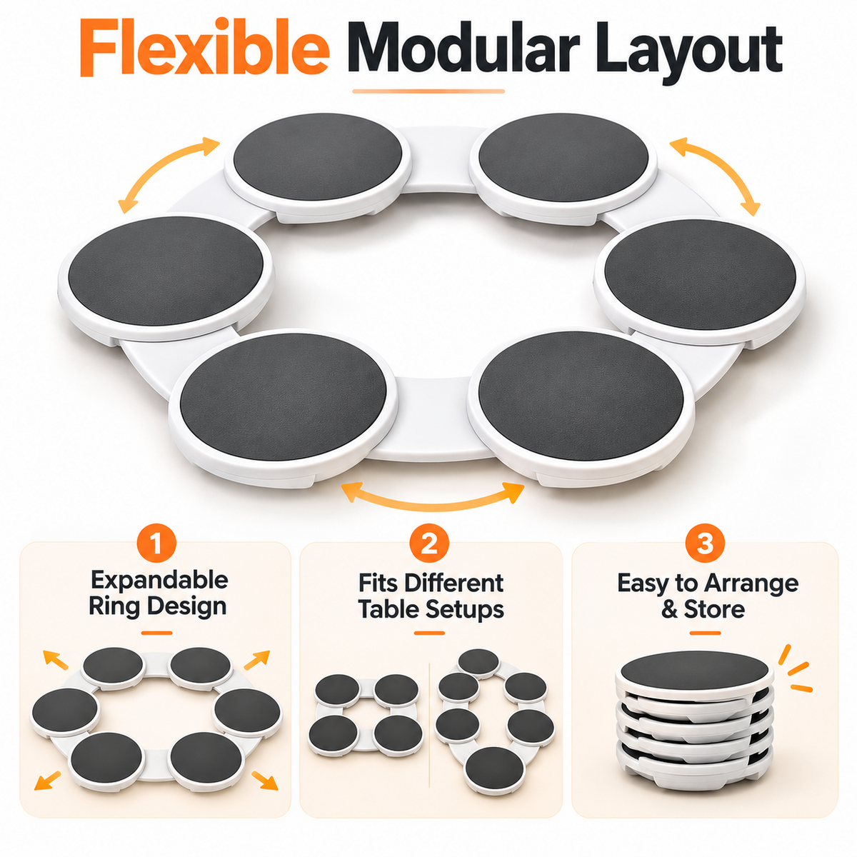🥘Rotating Modular Food Warming Station – Easy-Serve Buffet Warmer for Family Dinners, Parties & Holiday Hosting