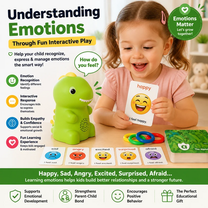 🦖 Dinosaur Talking Learning Pen with Phonics Cards – Screen-Free ABC, 123, Sight Words & Vocabulary Learning Toy for Kids