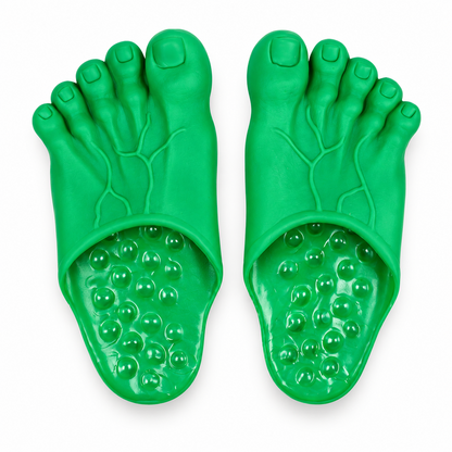 🔥Last Day 50% OFF-😂 Realistic Barefoot Slippers – Funny Giant Toe Slides, Hilarious Prank Gift 👣
