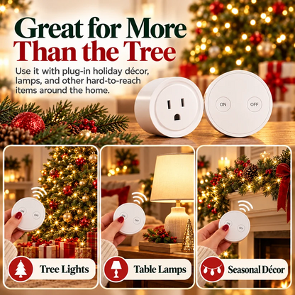🔥Last Day 50% OFF – Wireless Remote Control Outlet Switch – Magnetic Remote for Christmas Lights & Lamps