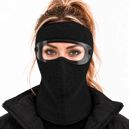 🔥Last Day 50% OFF – Fleece-Lined Winter Balaclava with Detachable Goggles – Wind-Resistant Face & Neck Cover for Cycling, Skiing & Outdoor Activities
