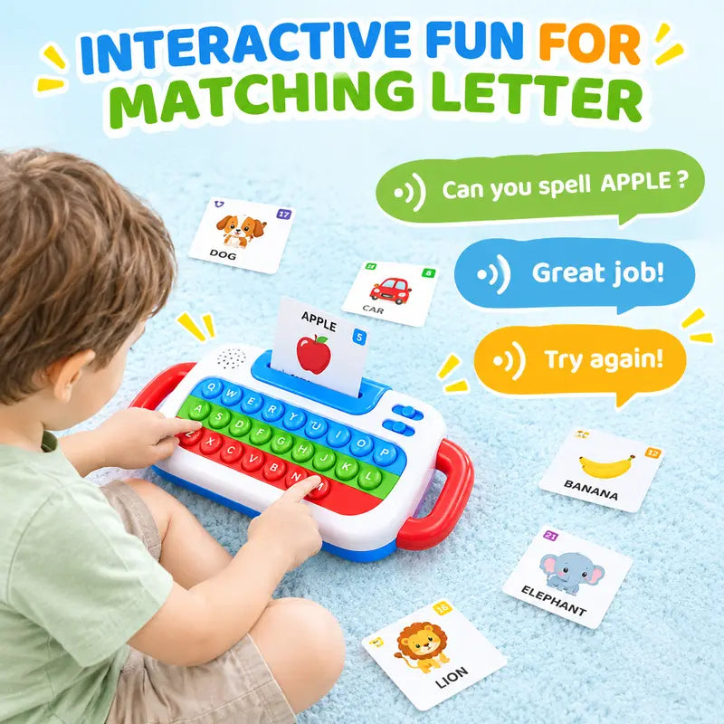 🔥Last Day 50% OFF – 🌈 3-in-1 Interactive Learning Keyboard for Kids ✨ Light-Up Pop It Educational Toy
