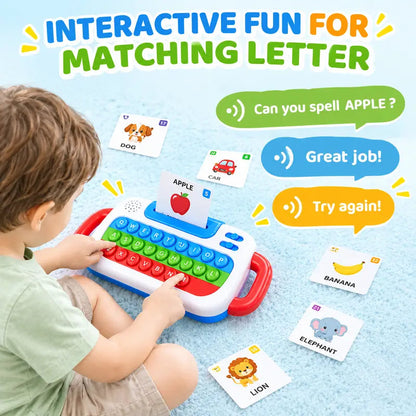 🔥Last Day 50% OFF – 🌈 3-in-1 Interactive Learning Keyboard for Kids ✨ Light-Up Pop It Educational Toy