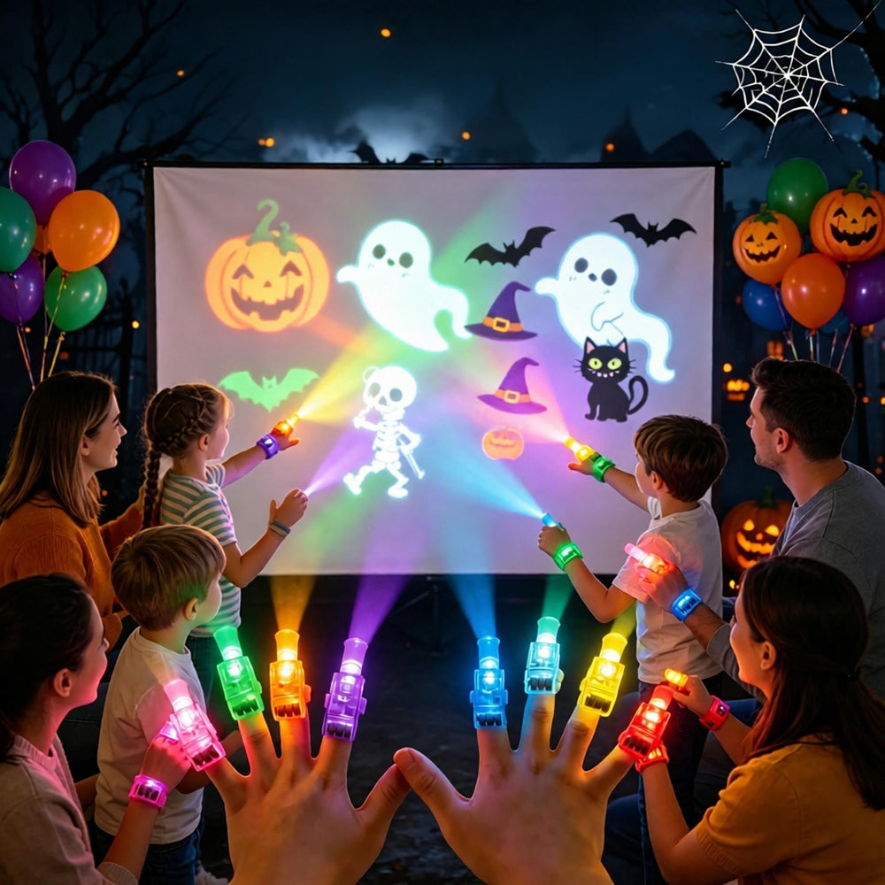 Halloween finger projectors used for group activities