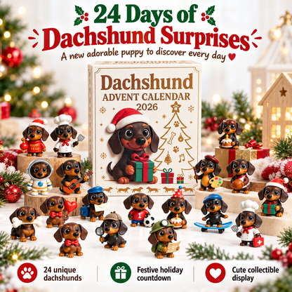 Dachshund Advent Calendar – 24 Days of Collectible Christmas Puppy Surprises
