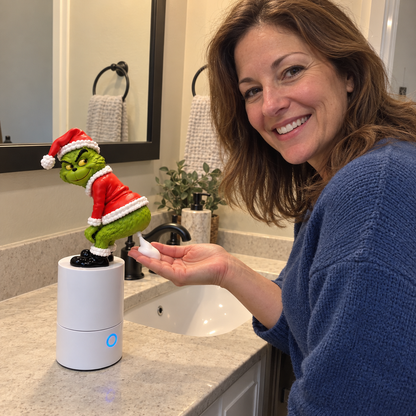 🔥Last day 50% OFF🎄🎅Funny Christmas Santa Butt Soap Dispenser – Automatic Foaming Hand Soap Pump with Toot Sound Effect