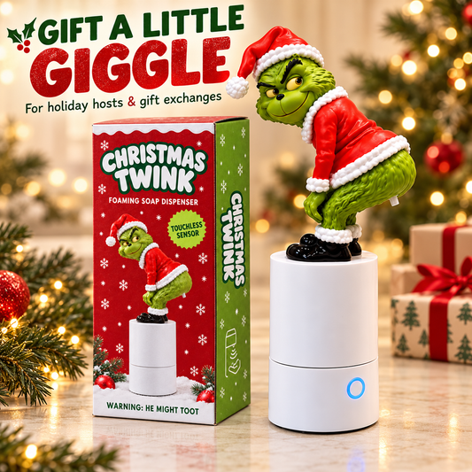🔥Last day 50% OFF🎄🎅Funny Christmas Santa Butt Soap Dispenser – Automatic Foaming Hand Soap Pump with Toot Sound Effect