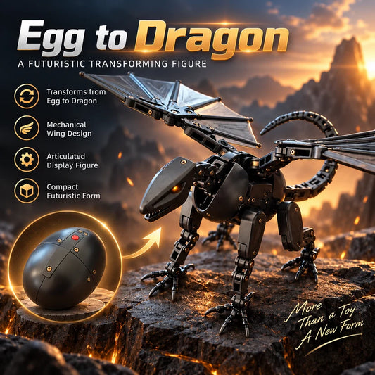 🥚🐉 DragonMorph – Juguete mecánico transformable de huevo a dragón
