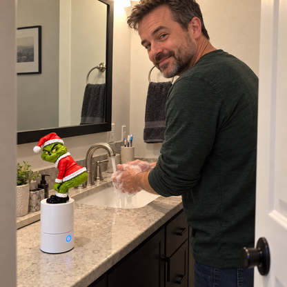 🔥Last day 50% OFF🎄🎅Funny Christmas Santa Butt Soap Dispenser – Automatic Foaming Hand Soap Pump with Toot Sound Effect