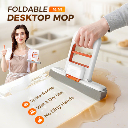 🔥Last Day 50% OFF – ✨ Foldable Mini Mop — No-Mess Squeeze, Wipes Any Surface