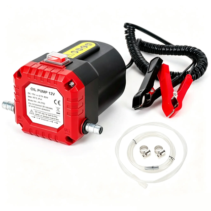 12V 80W Oil Extractor Pump, Oil Removal Transfer Suction Pump for Fluid Change, Diesel Scavenge Pump with Tubes Kit