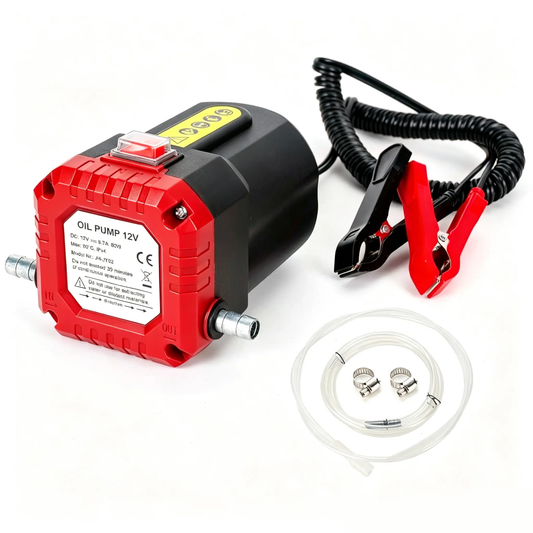12V 80W Oil Extractor Pump, Oil Removal Transfer Suction Pump for Fluid Change, Diesel Scavenge Pump with Tubes Kit