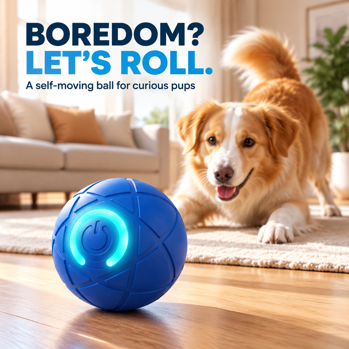 Smart Self-Moving Dog Ball | Interactive  Dog Toy