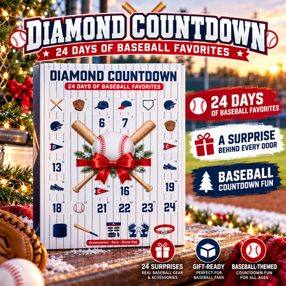 ⚾Diamond Countdown Baseball Advent Calendar – 24 Days of Baseball Surprises