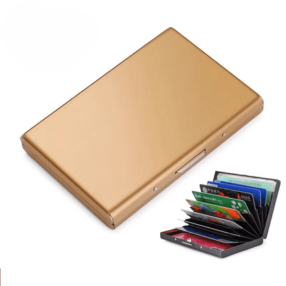 🔥Men's Minimalist RFID Blocking Metal Card Holder Wallet