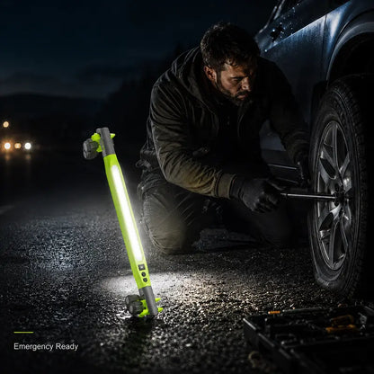 Rechargeable COB Work Light – Magnetic 360° Rotating LED Inspection Light with Hook, Clamp & USB-C Charging