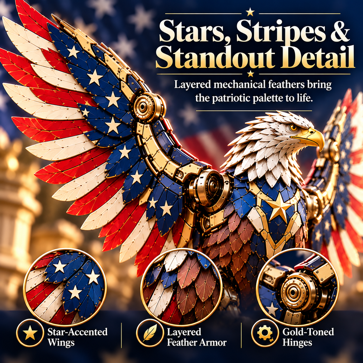 Stars & Stripes Eagle Transforming Egg